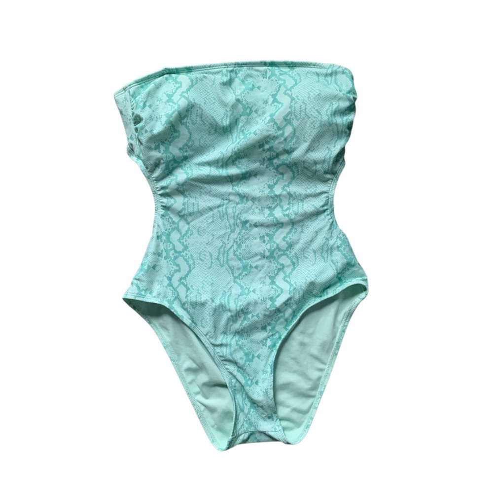 Ninety-Nine Snakeskin Cutout One Piece Swimsuit M